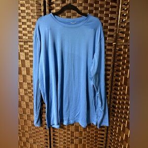 REI Co-op Men’s XL Long Sleeve Active Shirt Blue Polyester Spandex Lightweight